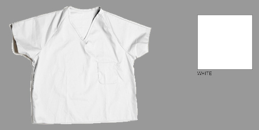 Men’s Pullover Short Sleeve Shirt, White