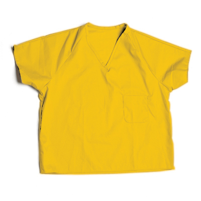 Men’s Pullover Short Sleeve Shirt, Yellow