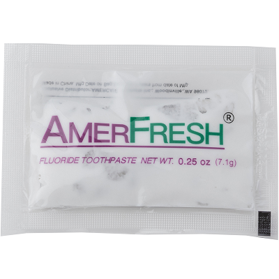 Single-Use 0.25 oz. Toothpaste Packet, Clear