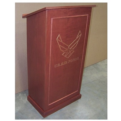 Baritone Lectern/Podium with USAF logo