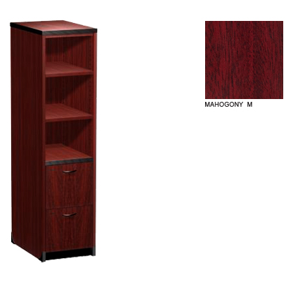 Harmony 17W x 24D Open Shelf and File Tower Cabinet